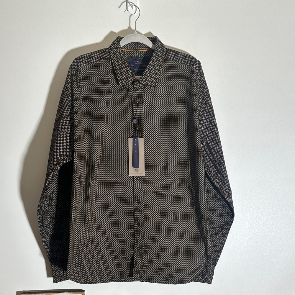 Stylish Black Patterned Men's Shirt